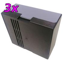 Kit 3 Caixa Plástica Montagem Circuito Eletrônico Arduino Fonte 98x86x44 Patola PB203