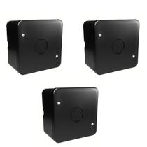 Kit 3 Caixa Plastica Organizadora Camera Cftv - Preto Kit 3 Caixa Plastica Organizadora Camera Cftv - Preto