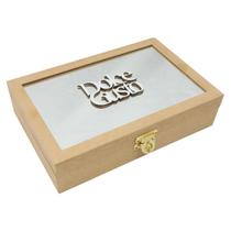kit 3 Caixa Retangular Com Espelho Dolce Gusto Dobradiça e Fecho 29,5x19,5x7 MDF Madeira kit 3 Caixa Retangular Com Espelho Dolce Gusto Dobradiça e Fecho 29,5x19,5x7 MDF Madeira