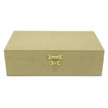 Kit 3 Caixa Retangular Dobradiça e Fecho 30x20x7 Mdf Madeira Kit 3 Caixa Retangular Dobradiça e Fecho 30x20x7 Mdf Madeira