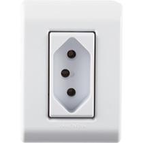 Kit 3 Caixa Sobrepor 1 Tomada 2P+T 10A 250V Tramontina Liz Kit 3 Caixa Sobrepor 1 Tomada 2P+T 10A 250V Tramontina Liz