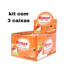 KIT 3 CAIXAS: Barra Cereal Castanha Do Pará 25G 24un Ritter