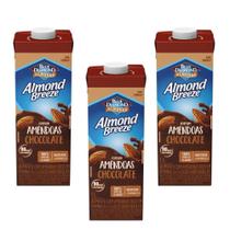 Kit 3 caixas bebida à base de amêndoa chocolate blue diamond almond breeze 1l cremosa e saborosa Kit 3 caixas bebida à base de amêndoa chocolate blue diamond almond breeze 1l cremosa e saborosa