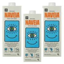 Kit 3 caixas bebida de aveia naveia original 1l alternativa vegetal prática e equilibrada