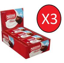 Kit 3 Caixas Chocolate Classic Ao Leite 22x22,5gr - Nestlé = 66 un