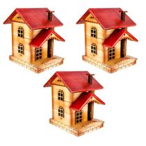 Kit 3 Caixas De Abelha Asf Delenha Decor Sem Ferrão