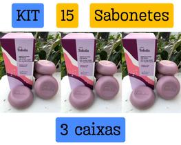 Kit 3 caixas de sabonete Ameixa e Flor de baunilha total 15 sabonetes - Refrescante
