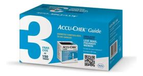 Kit 3 Caixas De Tiras Accu Check Guide 150 Unidades - Accu-Chek Kit 3 Caixas De Tiras Accu Check Guide 150 Unidades - Accu-Chek