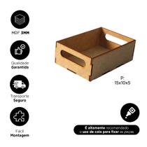 Kit 3 Caixas Grandes MDF 25x20x5cm Organize com Estilo