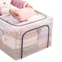 Kit 3 Caixas Organizadora Multiuso Até 100 Litros Dobrável