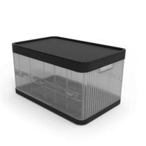 Kit 3 Caixas Organizadora Rattan 21 Litros C/ Tampa