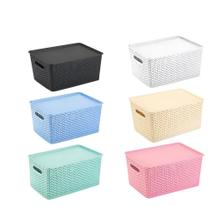 Kit 3 Caixas Organizadoras Com Tampa Grande 15 Litros Rattan Kit 3 Caixas Organizadoras Com Tampa Grande 15 Litros Rattan