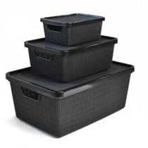 Kit 3 Caixas Organizadoras