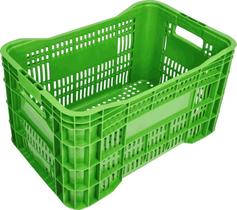 Kit 3 Caixas Plásticas A60 Reforçadas para Organização e Logística 55x36x31cm Kit 3 Caixas Plásticas A60 Reforçadas para Organização e Logística 55x36x31cm