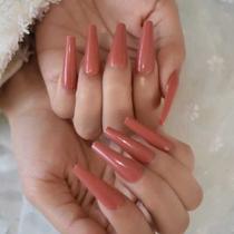 Kit 3 caixas Unhas postiça realista adesivo dupla fixação rápida fashion