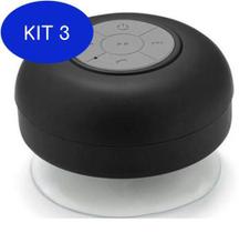 Kit 3 Caixinha De Som Portátil Bluetooth Prova Dàgua Banheiro
