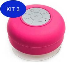Kit 3 Caixinha De Som Portátil Bluetooth Prova Dàgua Banheiro