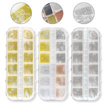 Kit 3 Caixinhas Mini Caviar Dourado Prata Bronze Rose Unhas Manicure Nail Art Nail Designer Unhas Decoradas Kit 3 Caixinhas Mini Caviar Dourado Prata Bronze Rose Unhas Manicure Nail Art Nail Designer Unhas Decoradas