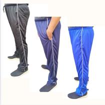 Kit 3 Calça Dry Fit esportiva masculina 2 bolsos e cordão plus size academia treino Onda Do Surf