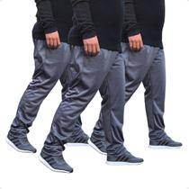 Kit 3 Calça Helanca Plus Size Masculina Flanelada