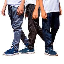 Kit 3 Calça Infantil Masculina Tecido Helanca Inverno Kit 3 Calça Infantil Masculina Tecido Helanca Inverno