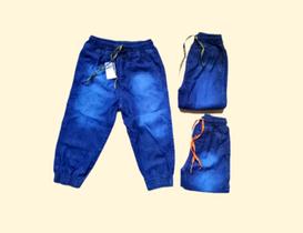 Kit 3 Calça Jeans Jogger Masculino Infantil