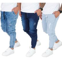 Kit 3 Calça Jogger Jeans Masculina Premium - Daze Modas