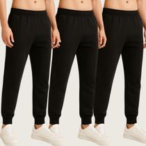 Kit 3 Calça Jogger Masculina Moletom com Cós Elástico Conforto e Estilo Casual Kit 3 Calça Jogger Masculina Moletom com Cós Elástico Conforto e Estilo Casual