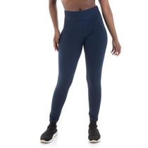Kit 3 Calça Legging Em Suplex Cor:Azul marinhoTamanho:P