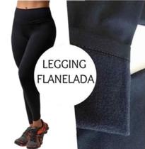 KIT 3 Calça Legging Flanelada COR PRETA Leg Moda Feminina Mulher