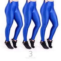 Kit 3 Calça Legging Tendência Ótima Para Esporte Lazer Gomax