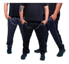 Kit 3 Calça Masculina Plus Size Flanelada Tamanhos Grandes