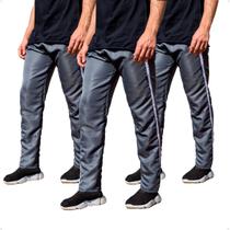 Kit 3 Calça Masculina Tactel Especial Casual Treino Academia Kit 3 Calça Masculina Tactel Especial Casual Treino Academia