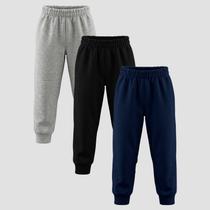 Kit 3 Calça Moletom Infantil Básica Elástico Kyly 137036 Cor:MesclaTamanho:3 Kit 3 Calça Moletom Infantil Básica Elástico Kyly 137036 Cor:MesclaTamanho:3