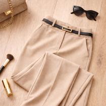 Kit 3 Calça Pantalona Feminina Alfaiataria com Cinto Social Elegante Trabalho Casual Cintura Alta Kit 3 Calça Pantalona Feminina Alfaiataria com Cinto Social Elegante Trabalho Casual Cintura Alta