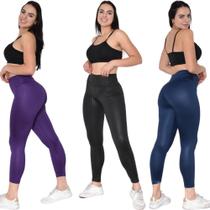 kit 3 Calças 3d Leg Feminina Legging De Treino Modeladora envio rapido