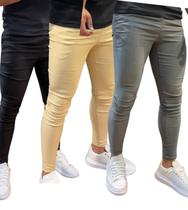 kit 3 Calças Alfaiataria Masculina Bengaline