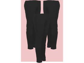 Kit 3 Calças Bailarina Helanca Adulto Preta