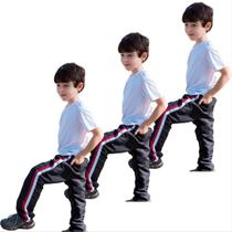 Kit 3 Calças Corta Vento Infantil Esporte Verão Inverno 271