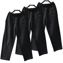 Kit 3 calças de moletom infantil junvenil escolar dalri 079 do 4 ao 14