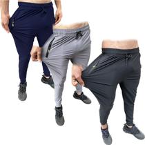 ! kit 3 calças elástica dri-fit premium tecido leve e confortável para treinamentos!