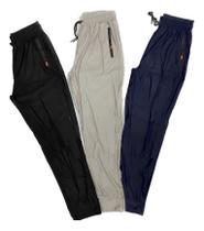 Kit 3 Calças Esportiva Dry Fit Premium, Cores Diferentes