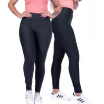Kit 3 Calças Feminina Legging Grossa Para Academia Cós Alto
