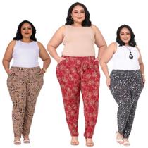 Kit 3 Calças Feminina Senhoras Malha Liganete Excelente Para seu Dia a Dia Kit 3 Calças Feminina Senhoras Malha Liganete Excelente Para seu Dia a Dia