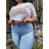 Kit 3 Calcas Feminino Skinny Jeans Hot Pants Plus Size Lycra VENC'S