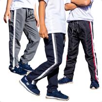 Kit 3 Calças Infantil Escolar Tactel Bolso Traseiro Kit 3 Calças Infantil Escolar Tactel Bolso Traseiro