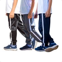 Kit 3 Calças Infantil Jogger Helanca Elástico na Barra 424