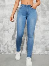 KIT 3 Calças Jeans Feminina Cintura Alta Skinny com Lycra