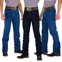 Kit 3 Calças Jeans Masculina Tassa Cowboy Cut com Elastano