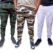 Kit 3 Calças Jogger jeans masculina elastano a pronta entrega produto de ótima qualidade lançamento
